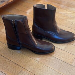 Florsheim Brown Leather Dress Shoe Boot with Branded Sole Men’s 8-1/2